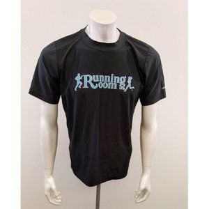 Running Room Men's Black Polyester Athletic Shirt